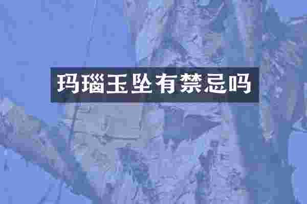 玛瑙玉坠有禁忌吗