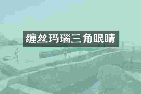 缠丝玛瑙三角眼睛