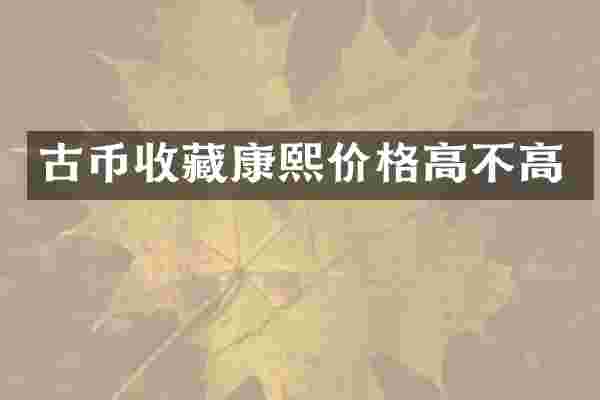 古币收藏康熙价格高不高