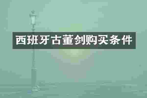 西班牙古董剑购买条件