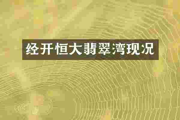 经开恒大翡翠湾现况