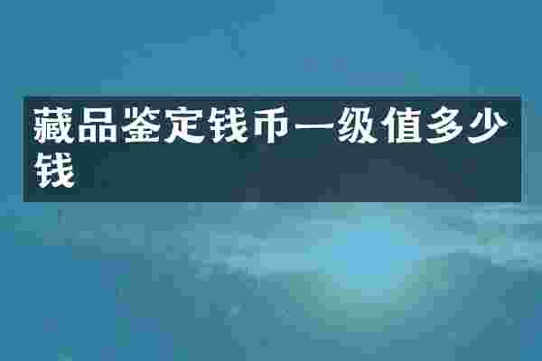 藏品鉴定钱币一级值多少钱