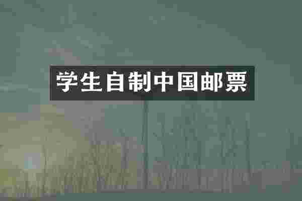 学生自制中国邮票