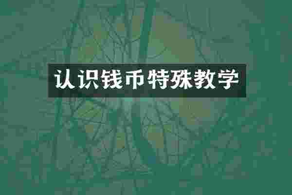 认识钱币特殊教学