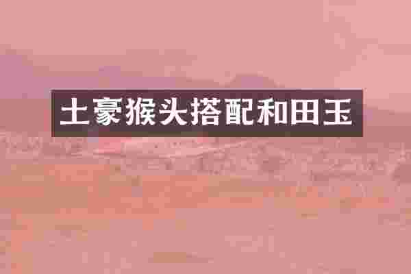 土豪猴头搭配和田玉