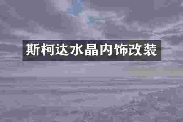 斯柯达水晶内饰改装