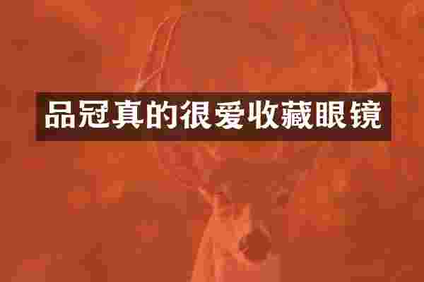 品冠真的很爱收藏眼镜