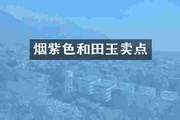 烟紫色和田玉卖点