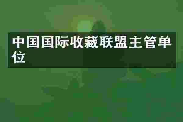 中国国际收藏联盟主管单位