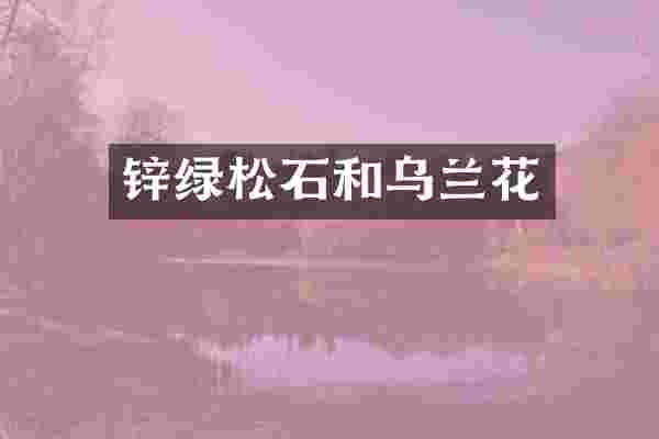 锌绿松石和乌兰花