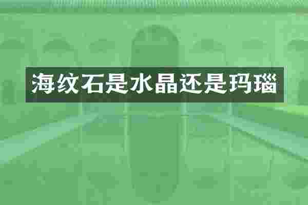 海纹石是水晶还是玛瑙