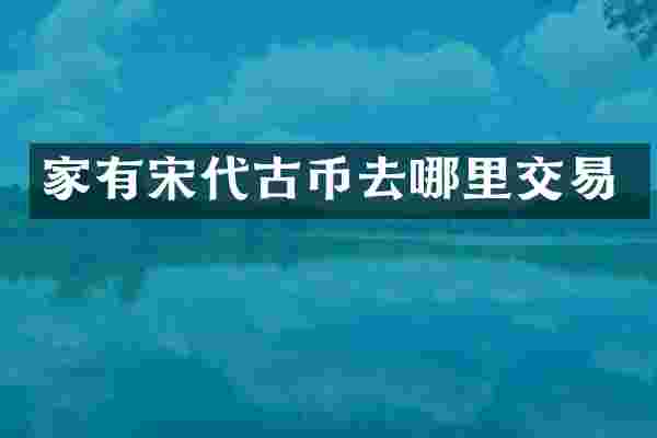 家有宋代古币去哪里交易