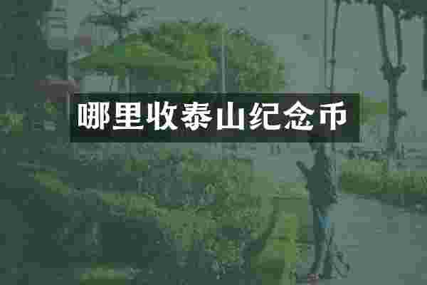 哪里收泰山纪念币