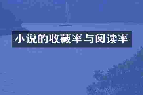 小说的收藏率与阅读率