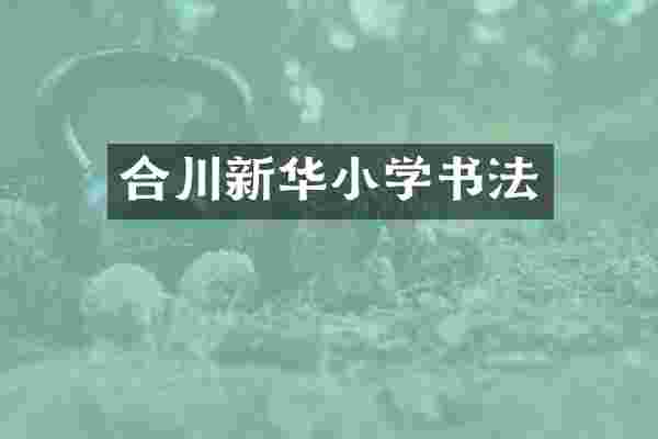 合川新华小学书法