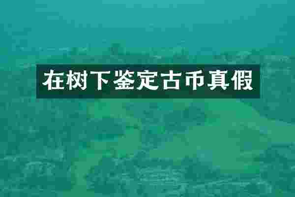 在树下鉴定古币真假