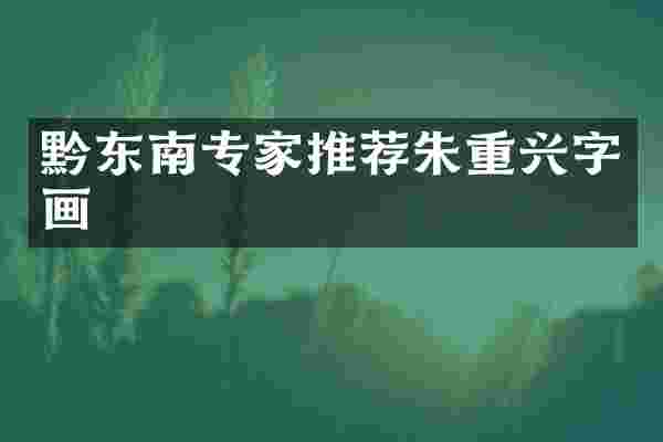 黔东南专家推荐朱重兴字画