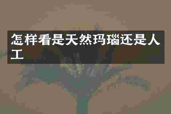 怎样看是天然玛瑙还是人工