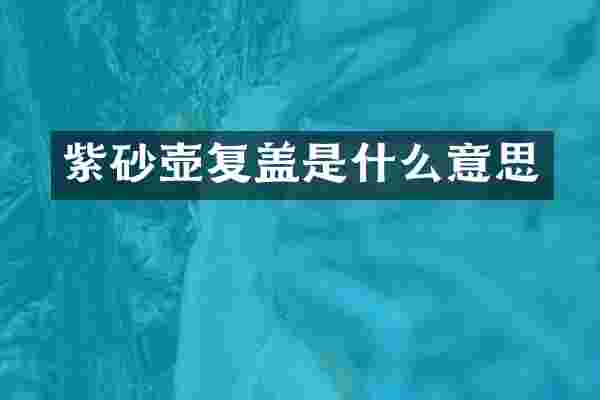 紫砂壶复盖是什么意思