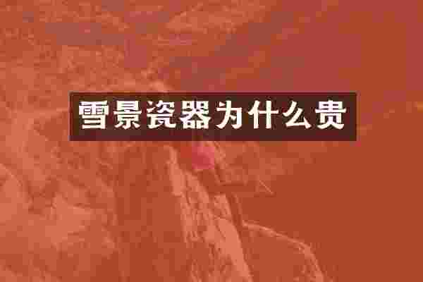 雪景瓷器为什么贵