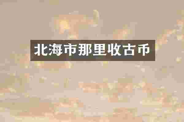 北海市那里收古币