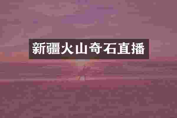 新疆火山奇石直播