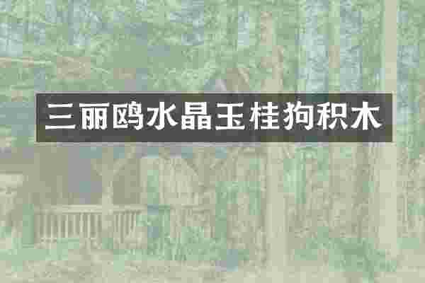 三丽鸥水晶玉桂狗积木