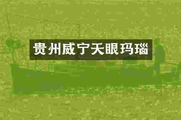 贵州威宁天眼玛瑙