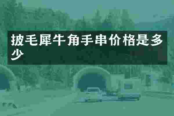 披毛犀牛角手串价格是多少