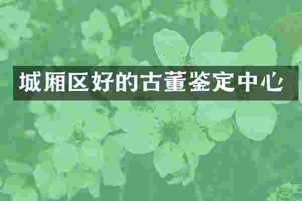 城厢区好的古董鉴定中心