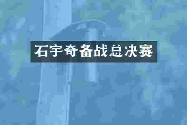 石宇奇备战总决赛
