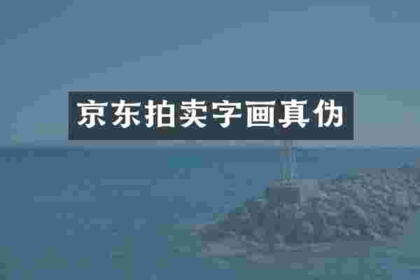 京东拍卖字画真伪