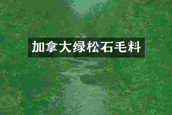 加拿大绿松石毛料
