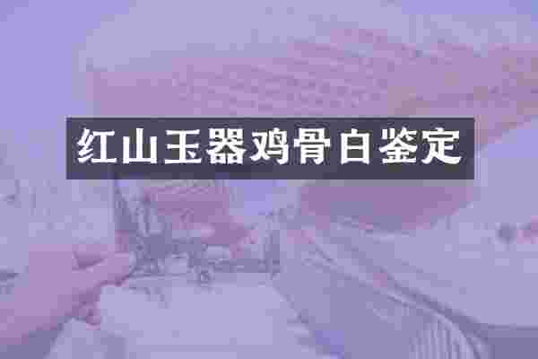 红山玉器鸡骨白鉴定