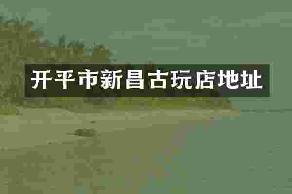 开平市新昌古玩店地址