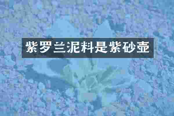 紫罗兰泥料是紫砂壶