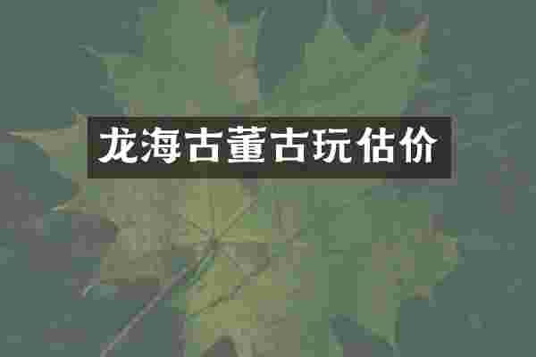 龙海古董古玩估价