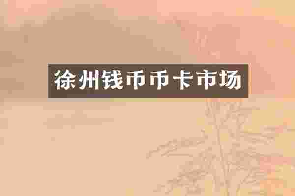 徐州钱币币卡市场