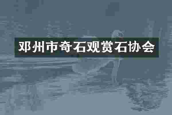 邓州市奇石观赏石协会