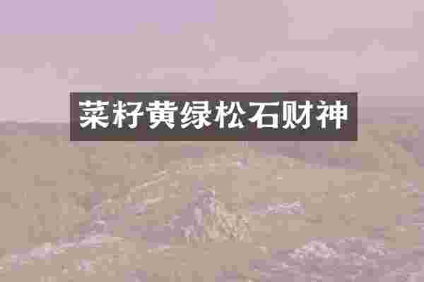 菜籽黄绿松石财神