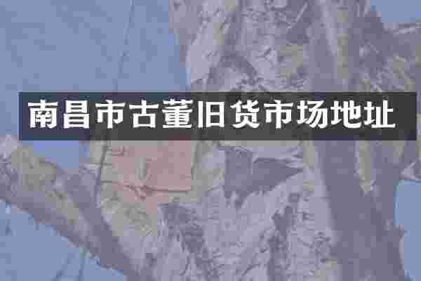 南昌市古董旧货市场地址