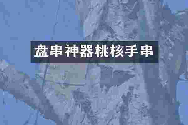 盘串神器桃核手串