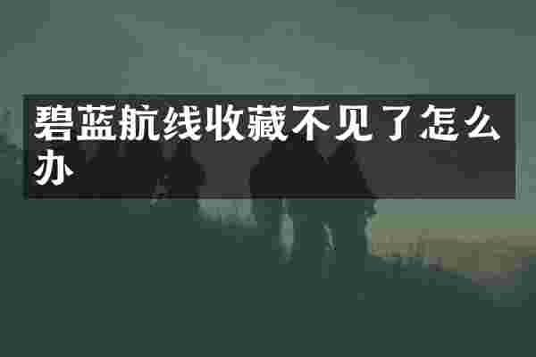 碧蓝航线收藏不见了怎么办