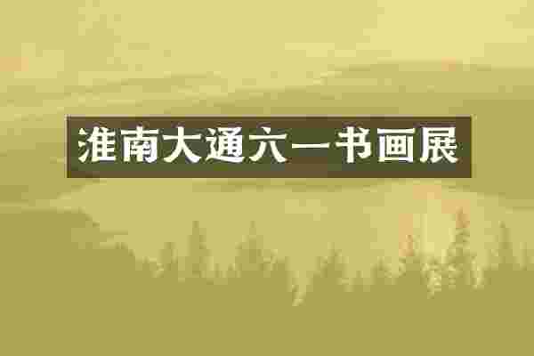淮南大通六一书画展