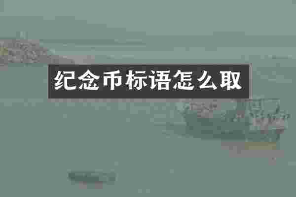 纪念币标语怎么取