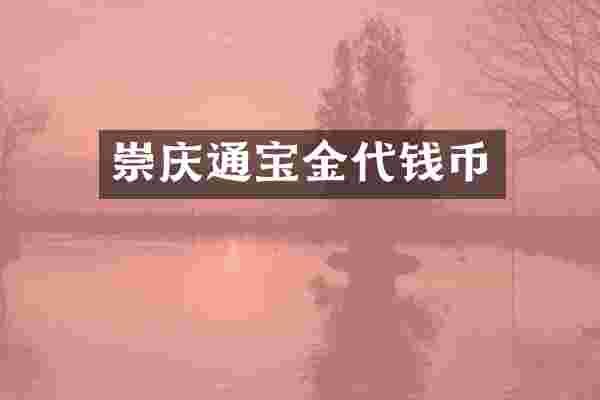崇庆通宝金代钱币