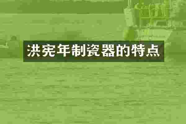 洪宪年制瓷器的特点