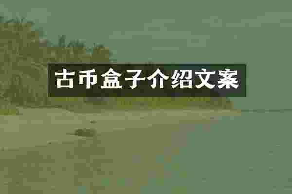 古币盒子介绍文案