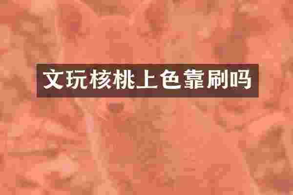 文玩核桃上色靠刷吗