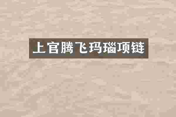 上官腾飞玛瑙项链